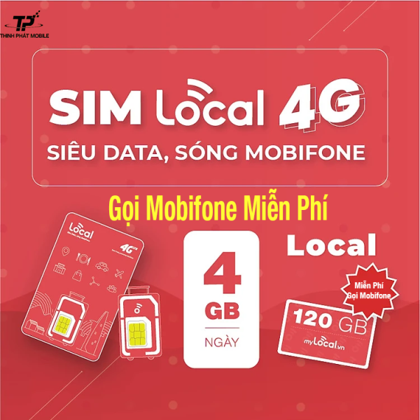 Sim Local 120 GB + Gọi Mobifone miễn phí + Tự chọn số