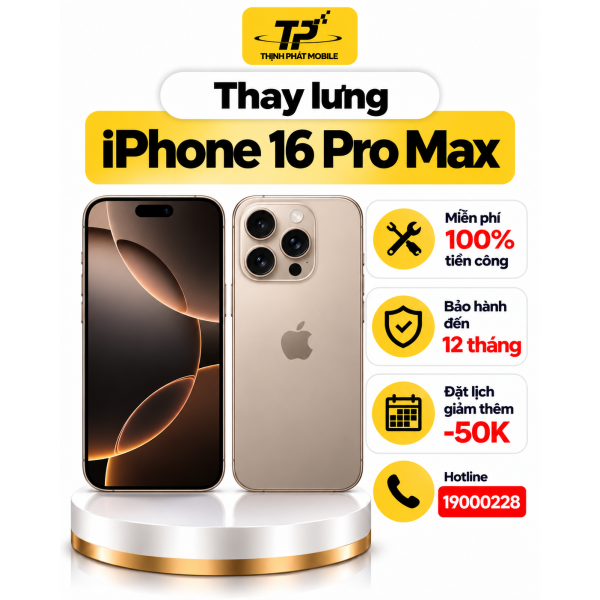 Thay Lưng iPhone 16 Pro Max