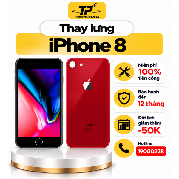 Thay lưng iPhone 8
