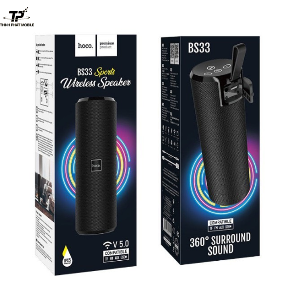 Loa Bluetooth Không Dây Hoco BS33 Chính Hãng | Âm Thanh Mạnh Mẽ, Kết Nối Ổn Định