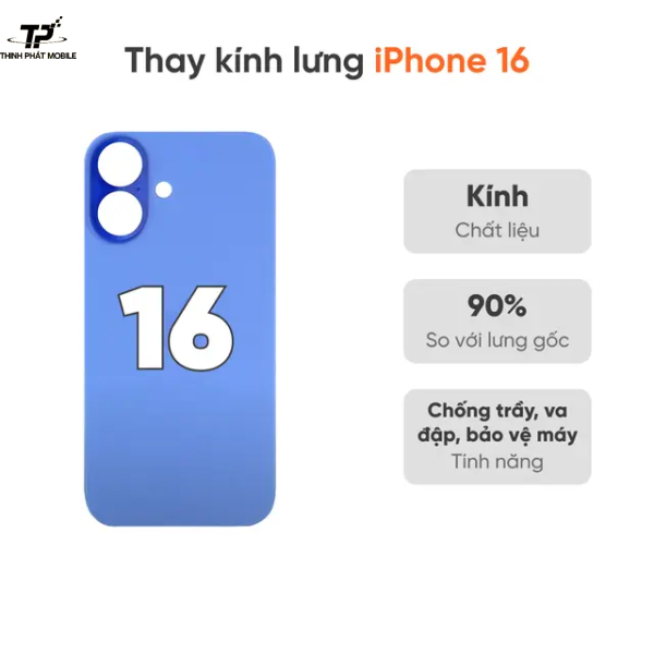 Thay lưng iPhone 16