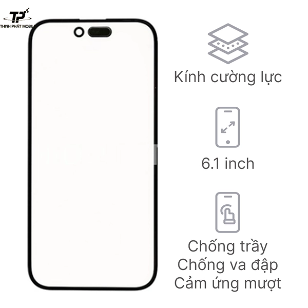 Ép kính iPhone 15 Pro 