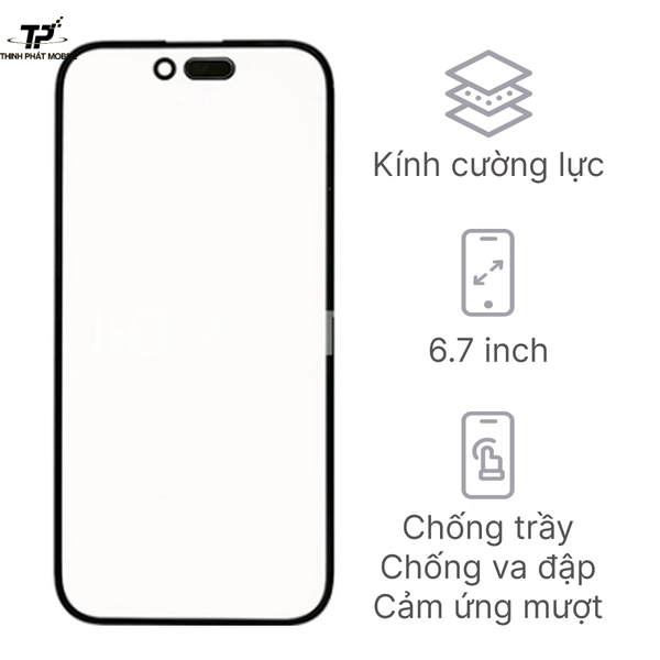 Ép kính iPhone 15 ProMax