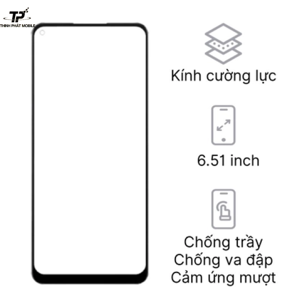 Ép kính OPPO A55