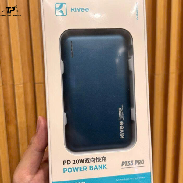 PDP 10.000mAh KLVEE-T50PRO, sạc nhanh 20w