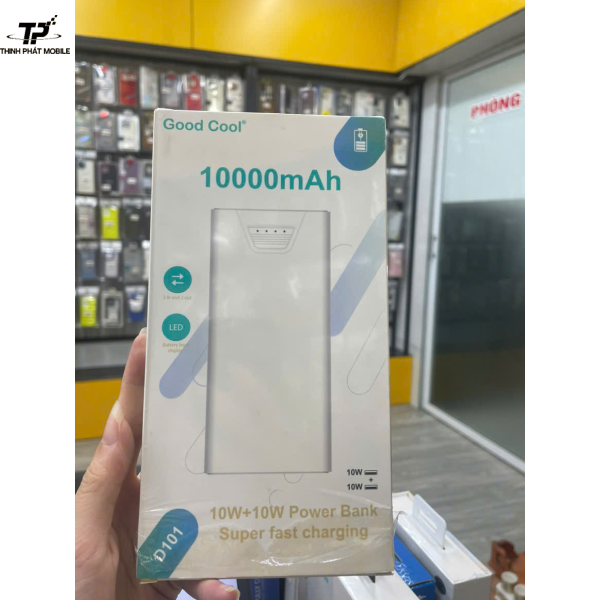 Pin sạc dự phòng Good Cool 10000mAh – Sạc Nhanh, An Toàn, Bền Bỉ