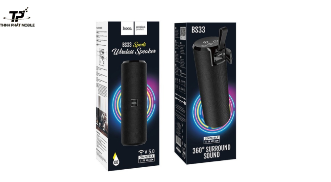 Loa Bluetooth Không Dây Hoco BS33 Chính Hãng | Âm Thanh Mạnh Mẽ, Kết Nối Ổn Định
