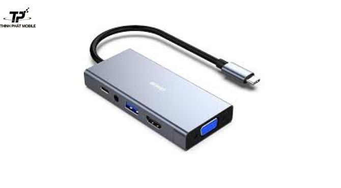 Hub Chuyển Đổi 5 in 1 Chính Hãng – Gọn Nhẹ, Đa Năng, Kết Nối Siêu Nhanh!