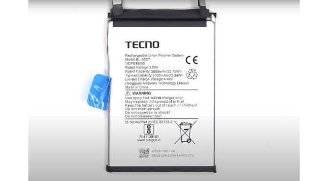 Thay Pin Tecno Pova 5