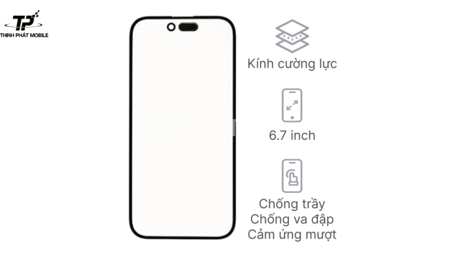 Ép kính iPhone 15 Plus