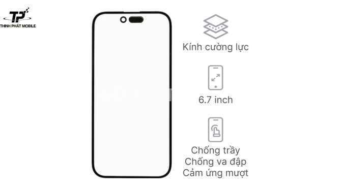 Ép kính iPhone 15 ProMax