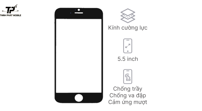 Ép kính iPhone 6 Plus