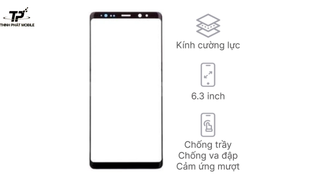Ép kính Samsung Galaxy Note 8