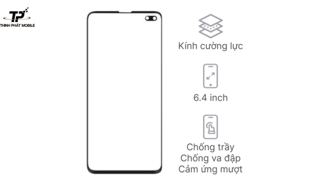Ép kính Samsung Galaxy S10 PLus
