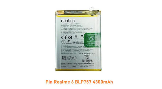 Thay pin Realme 6